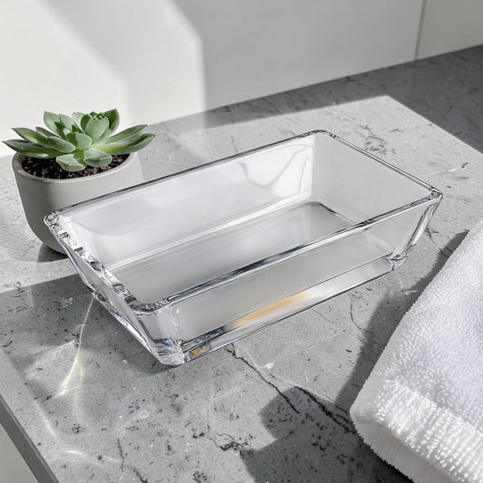 Weson Transparent Acrylic Bathtub Tray - Modern Minimalist Bath Organizer - 100% Waterproof - Durable & Thick Clear Board for Tub - 30 Inch